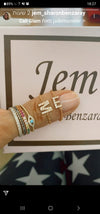 AS Letter 14K Diamond Ring