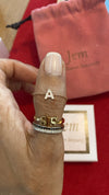 AS Letter 14K Diamond Ring