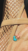 Red Coral Marquis Ring