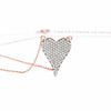 Amore Heart Pave Necklace