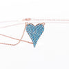 Amore Heart Pave Necklace