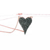 Amore Heart Pave Necklace