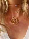 Initials Monogram Necklace