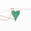 Amore Heart Pave Necklace