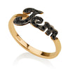 Pave Name Ring