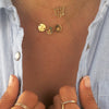Mini Coins Initials Necklace