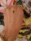Mini Diamond Cross Necklace