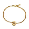 Mini Coin Pave Letter Necklace