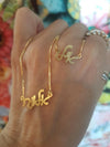 Hand Script Necklace
