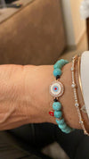 Mykonos Eye Beads Bracelet.