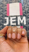 AS Letter 14K Diamond Ring