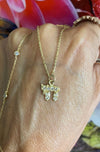 Pave Chai Charm 14K Gold