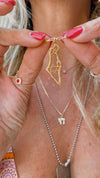 Pave Chai Charm 14K Gold