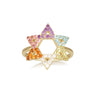 Rainbow Star of David Ring