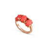 Red Coral Marquis Ring