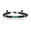 John John Black And Green Bead's Bracelet