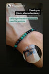 John John Black And Green Bead's Bracelet