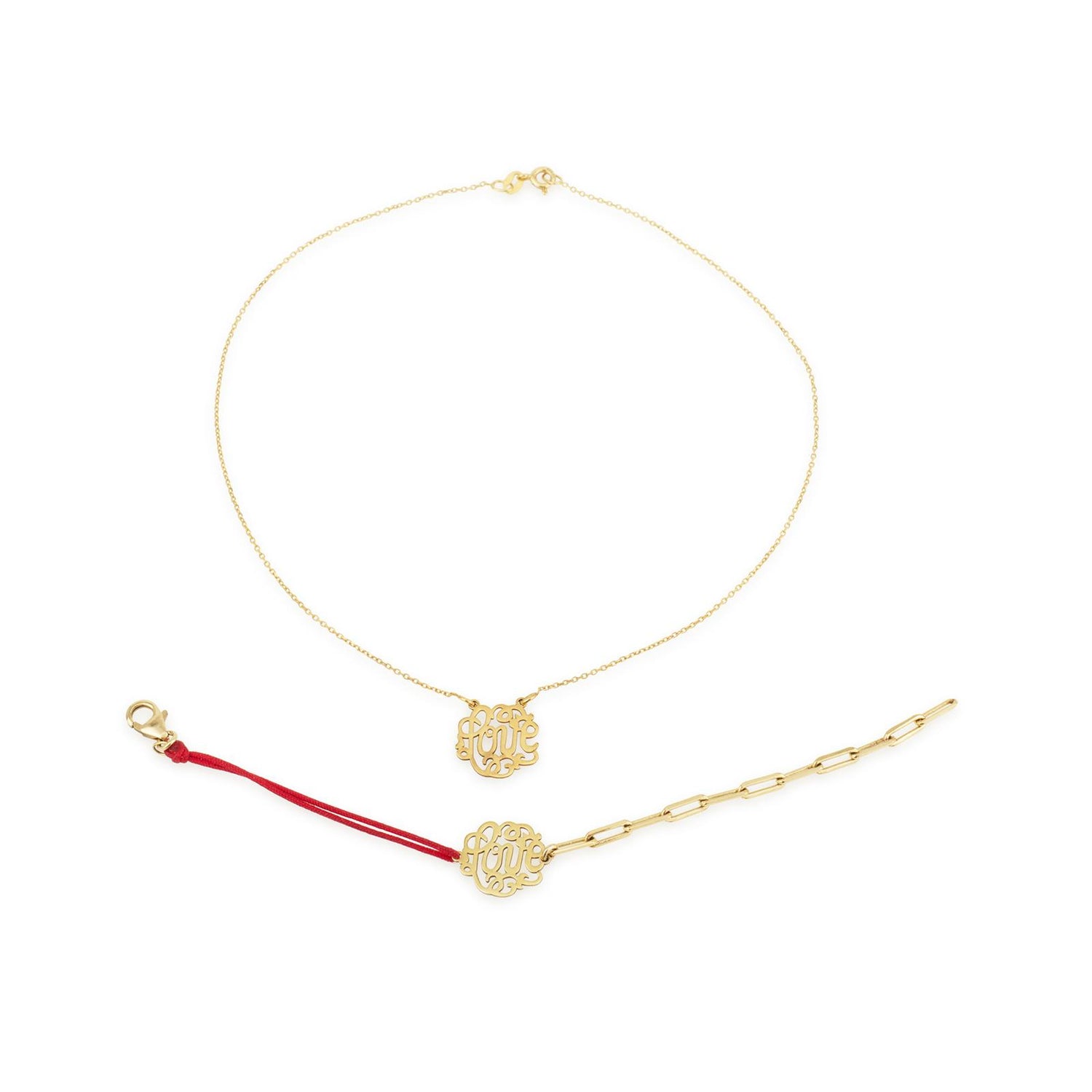 Love monogram bracelet