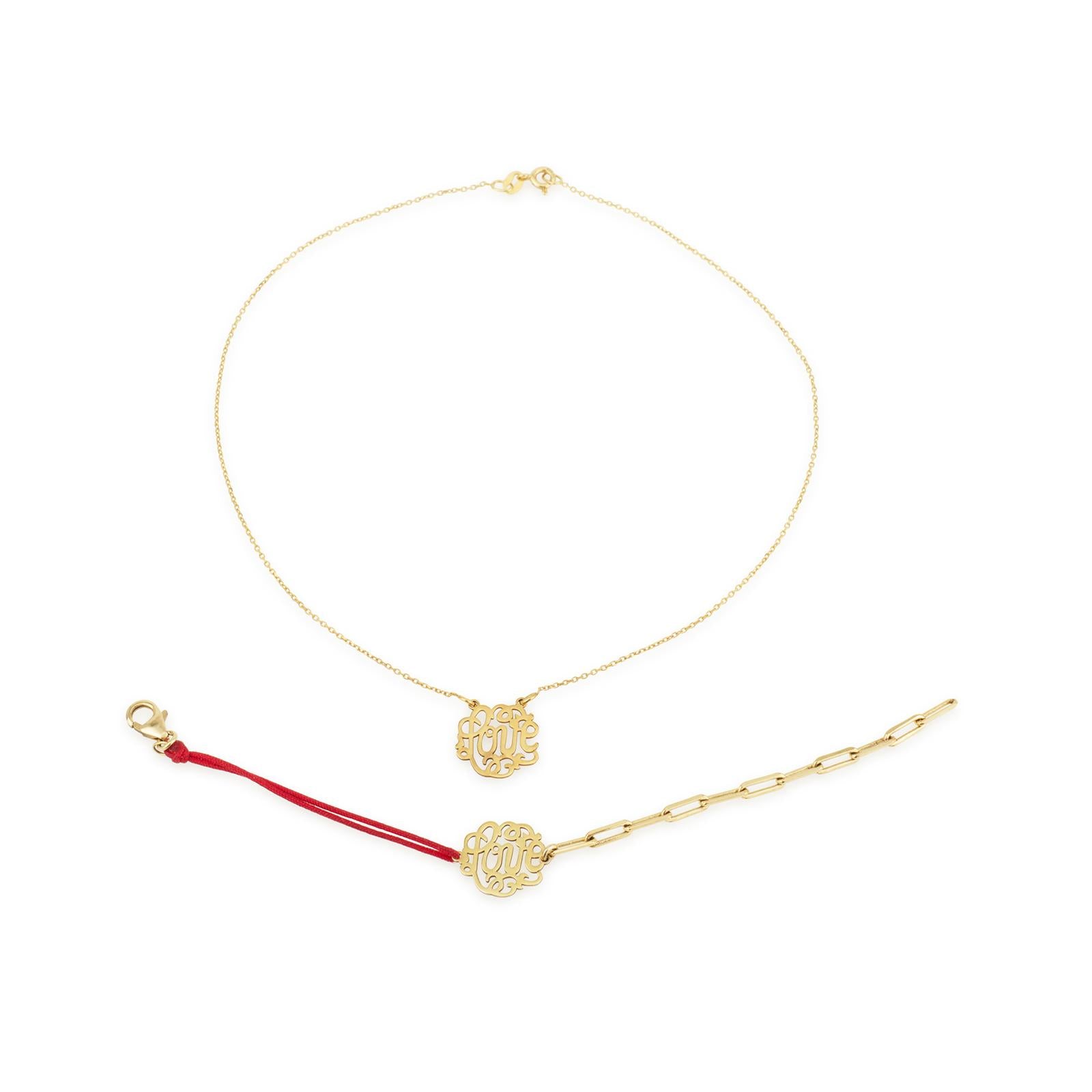 Love monogram bracelet