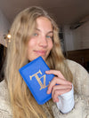 Passport Cover — blue gold small