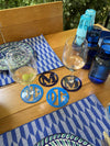 Round Acrylic Coasters Set + Coasters Holder